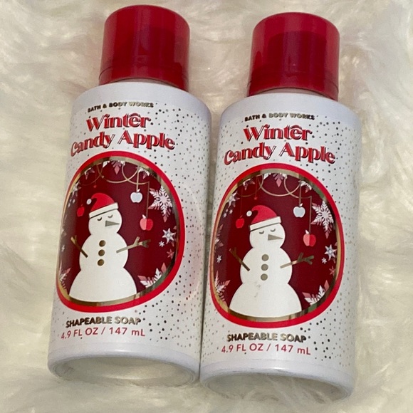 Bath & Body Works Bath & Body New Winter Candy Apple Shapeable Soap Bath Body Works X 2